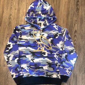 OVO Purple Camo Hoodie with Gold Owl